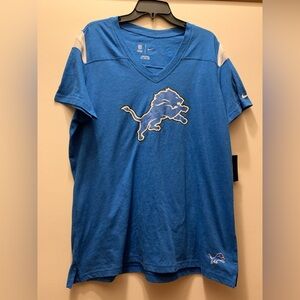 NWT Nike Detroit Lions V-Neck Tee Size XXL